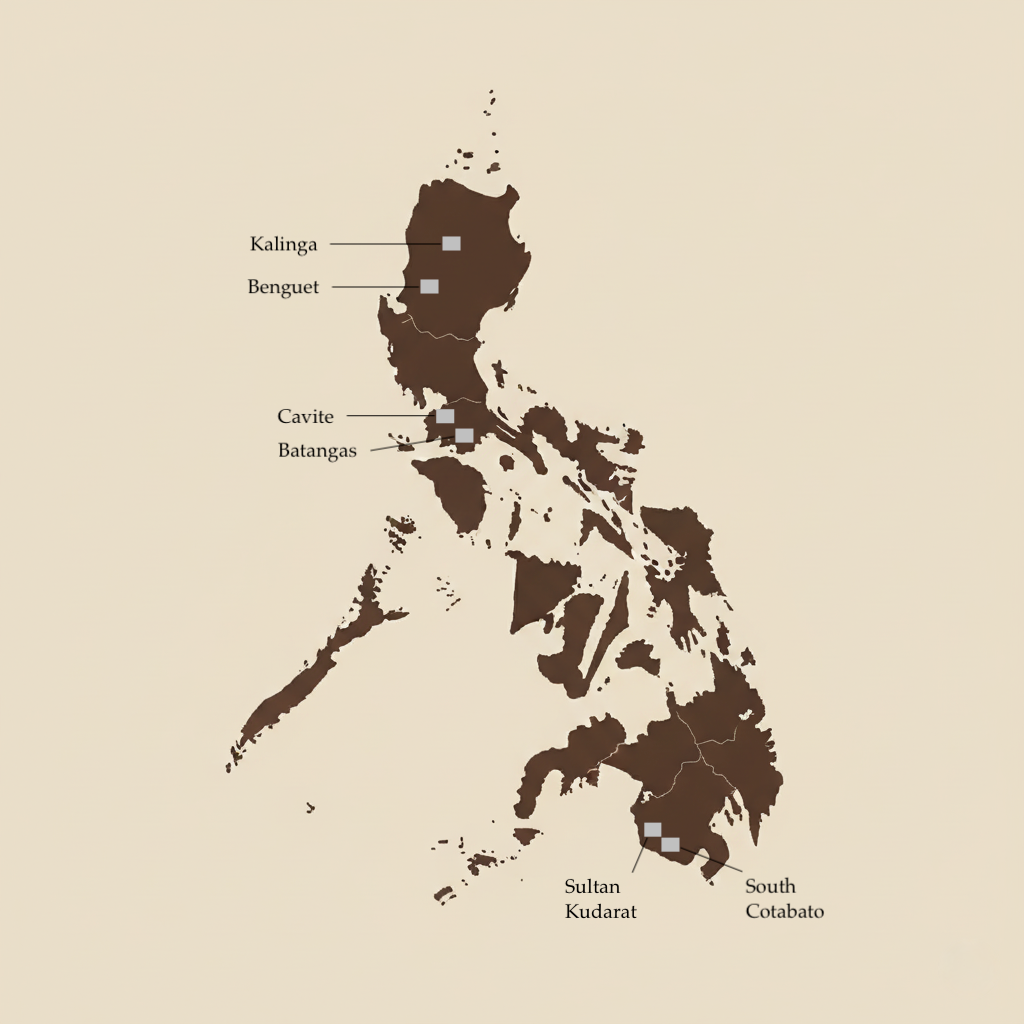 map of the Philippines.